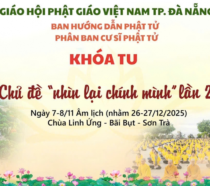 Thông báo Khoá Tu chủ đề Nhìn Lại Chính Mình Lần 2